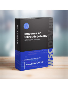PrestaShop ingyenes ár felirat és jelvény modul | WSC Dev