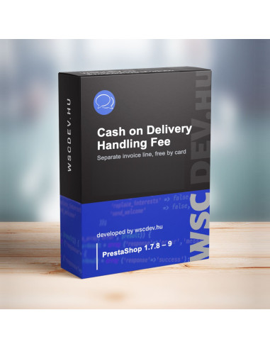 PrestaShop utánvét kezelési költséggel modul | WSC Dev