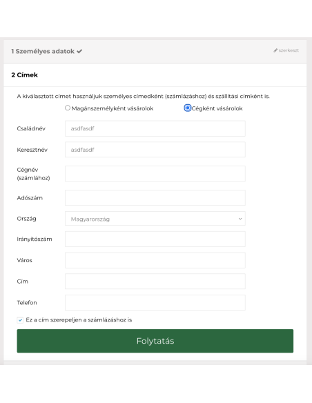 PrestaShop vevőtípus váltó – magánszemély vagy cég