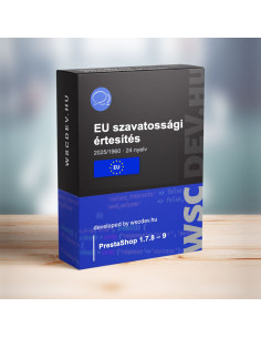 Prestashop EU szavatossági értesítés modul (2025/1960)