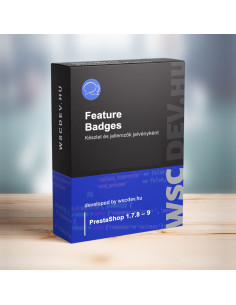 PrestaShop Feature Badges – készlet és termékjellemzők a termékoldalon
