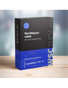 PrestaShop vevőtípus váltó – magánszemély vagy cég