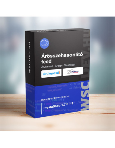Árukereső, Árgép & Olcsóbbat Feed Module for PrestaShop 1.7, 8 and 9