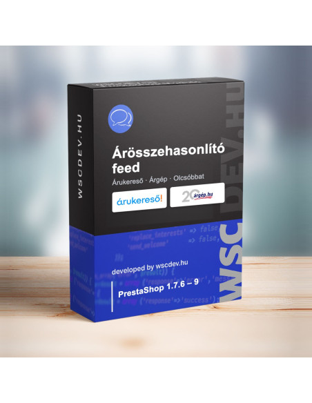 Árukereső, Árgép, Olcsóbbat feed modul PrestaShophoz – PS 1.7, 8, 9