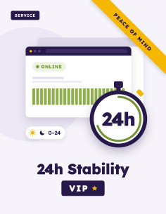 24h Stabilitás Garancia VIP – 0–24 felügyelet | WSC Dev 2